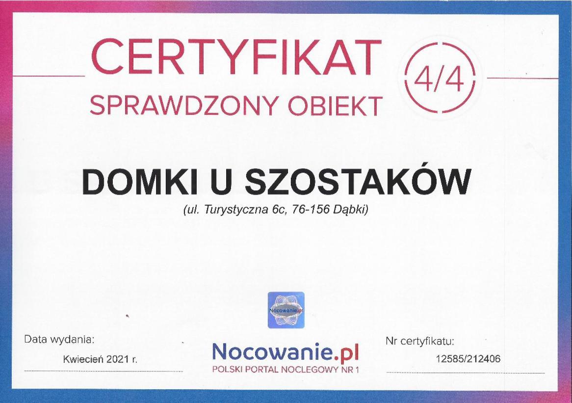 Domki U Szostakow Dąbki Extérieur photo